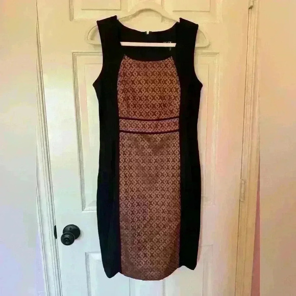 EUC Nic+Zoe women’s suit dress with flattering panels and zipper accent size 6 - Picture 1 of 4
